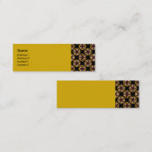 Carte De Visite Mini motif noir brun de cercle (Devant / Derrière)