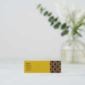 Carte De Visite Mini motif noir brun de cercle (Debout devant)