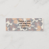 Carte De Visite Mini motif papillon Brown (Dos)