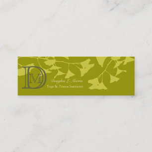 Carte De Visite Mini Motif saisonnier de la branche de Ginkgo Tree