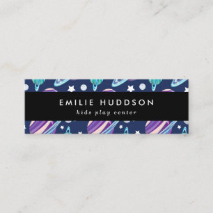 Carte De Visite Mini Motif spatial, Centre de jeux pour enfants, Centre