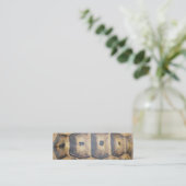 Carte De Visite Mini Motif Tortoise Shell (Debout devant)