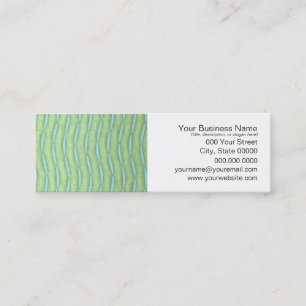 Carte De Visite Mini Motif turquoise et aigue-marine vert
