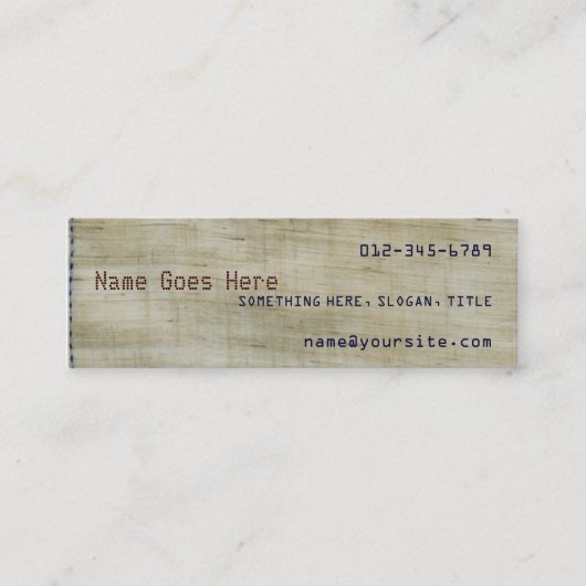 Carte De Visite Mini Motifs (Devant)