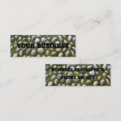 Carte De Visite Mini Mousse, pierres et fleurs (Devant / Derrière)