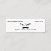 Carte De Visite Mini Moustache (Devant)
