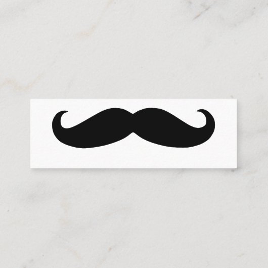 Carte De Visite Mini Moustache (Dos)