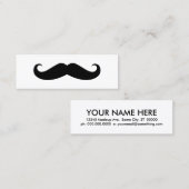 Carte De Visite Mini Moustache (Devant / Derrière)