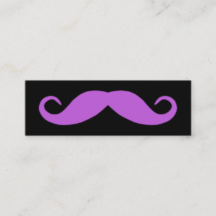 Carte De Visite Mini Moustache orchidée moyenne