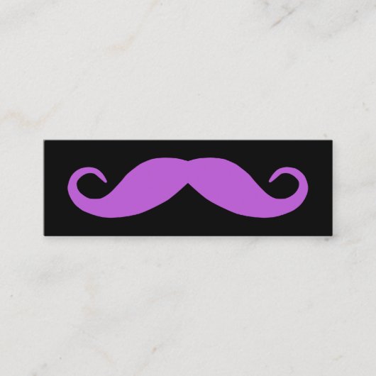 Carte De Visite Mini Moustache orchidée moyenne (Devant)