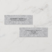 Carte De Visite Mini Mur gris unique professionnel mince (Devant / Derrière)