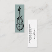 Carte De Visite Mini Music Treble Clef Chrome Personalized Mini Mini Bu (Devant / Derrière)