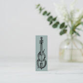 Carte De Visite Mini Music Treble Clef Chrome Personalized Mini Mini Bu (Debout devant)