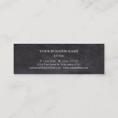 Carte De Visite Mini Music Treble Clef Chrome Personnalisé Mini (Dos)