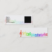 Carte De Visite Mini Musical (Devant / Derrière)