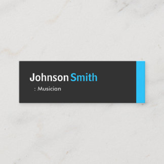 Carte De Visite Mini Musicien - Personal Aqua Blue Mini