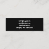 Carte De Visite Mini Musicien Singer Band Artiste Gold Star Publicité (Dos)