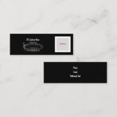 Carte De Visite Mini Musique/CODE QR Guitariste (Devant / Derrière)