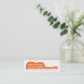 Carte De Visite Mini Musique de Guitar Silhouette (Debout devant)