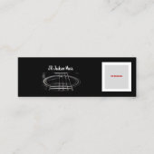 Carte De Visite Mini Musique/Guitariste CODE QR (Devant)