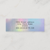 Carte De Visite Mini musique maigre (Dos)