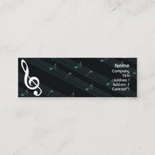 Carte De Visite Mini Musique - maigre