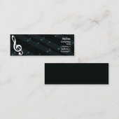 Carte De Visite Mini Musique - maigre (Devant / Derrière)