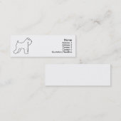 Carte De Visite Mini "My Wheaten Terrier" (Devant / Derrière)