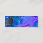 Carte De Visite Mini Mystic Raven Portrait Celtic Pagan Art (Dos)