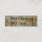 Carte De Visite Mini N'abandonnez pas - Signet (Dos)