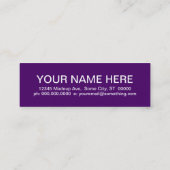 Carte De Visite Mini NAILS (carrés modernes) (Dos)