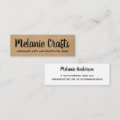 Carte De Visite Mini Nature | Arts et métiers d'art (Devant / Derrière)