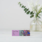 CARTE DE VISITE MINI NEIGE HIVER / BEAUTÉ MODE COSTUME DESIGNER (Debout devant)