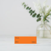Carte De Visite Mini neon orange  (Debout devant)