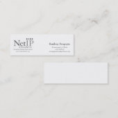 Carte De Visite Mini NetIP Atlanta BW (Devant / Derrière)