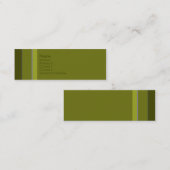 Carte De Visite Mini No. 0010 de rayures (Devant / Derrière)