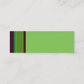 Carte De Visite Mini No. 0013 de rayures (Dos)