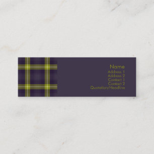 Carte De Visite Mini No. 0020 de tartan