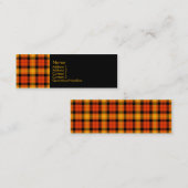 Carte De Visite Mini No. 0021 de tartan (Devant / Derrière)