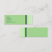 Carte De Visite Mini No. 0037 de rayures (Devant / Derrière)