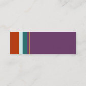 Carte De Visite Mini No. 0078 de rayures (Dos)