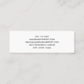 Carte De Visite Mini Noël rétro Holly Jolly Santa Claus (Dos)