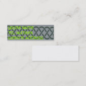 Carte De Visite Mini Noeud celtique gris sur gris (Devant / Derrière)