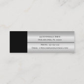 Carte De Visite Mini Noir 2024 |Carte d'insertion de Casquette de fin d (Dos)