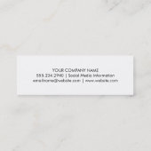 Carte De Visite Mini Noir demi-ton (Dos)