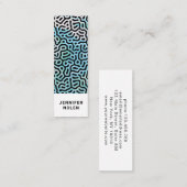 Carte De Visite Mini Noir et blanc (Devant / Derrière)