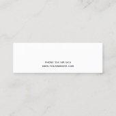 Carte De Visite Mini Nom manuscrit moderne et adresse de retour 08c. (Dos)