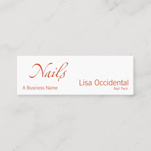 Carte De Visite Mini Nongles (Devant)