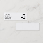 Carte De Visite Mini Note de musique (Devant / Derrière)