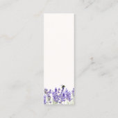 Carte De Visite Mini Nouveau chapitre commence Floral Fête des mariées  (Dos)